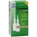 Quality choice Enema Latex Free Twin  Pack 2- 4.5 fl oz 