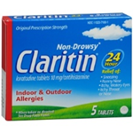 Claritin Non-Drowsy 5 Tablets 