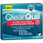 Qlear Quil All Day and All Night Allergy Relief 10 Tablets 
