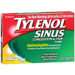 Tylenol Sinus Congestion and Pain 24 Caplets 