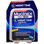 MUCINEX FAST-MAX NIGHT TIME 20 CAPLETS