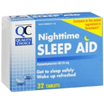 QC NIGHTTIME SLEEP AID 32 TABLETS