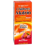 Children's Motrin for Ages 2 -11 Berry Flavor 4 fl oz 