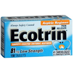 Ecotrin 81mg Pain Reliever 150 Tablets