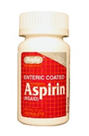 Aspirin 325mg Enteric Coated 100 Tablets