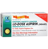 Aspirin 81mg Enteric Coated 365 Tablets