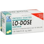 Aspirin 81mg Enteric Coated 120 Tablets