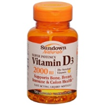 SUNDOWN VITAMIN D3 2000 IU 150 SOFTGELS