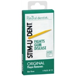 The Natural Dentist Stim-U Dent Original Mint Plaque Removers 4 pack of 25  