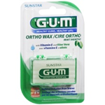 GUM Ortho Wax with Vitamin E and Aloe Vera Mint 