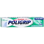 Super Poligrip Denture Adhesive Cream Zinc Free 2.4 oz 