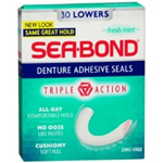 SEA.BOBD Denture Adhesive seals 30 lowers