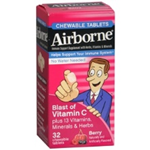 Airborne Immune Support Supplement Berry Chewable Tablets 32 count 