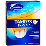 Tampax Pearl Super Plus Tampons (18 Ct.)