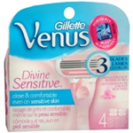 GILLETTE  VENUS Divine Sensitive Razor (4 Cartridges)