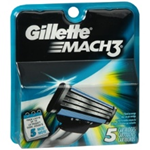 GILLETTE MACH 3 ( 5 cartridges) 